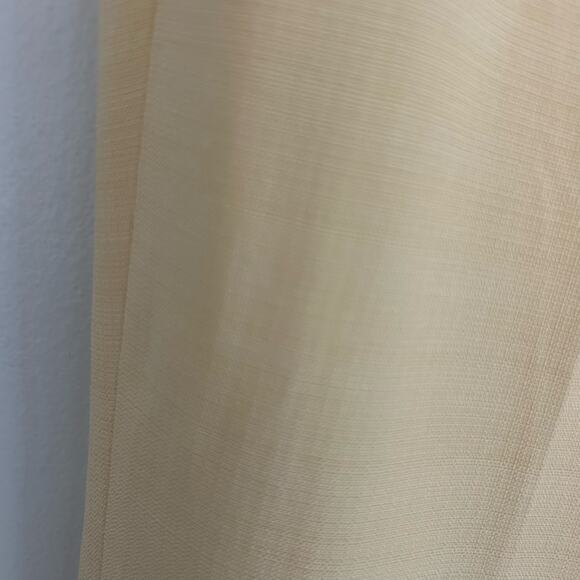 J. Crew Cuffed Wide Leg Yellow Trouser in Luster Canvas 14 New with Small Flaw - Picture 4 of 11